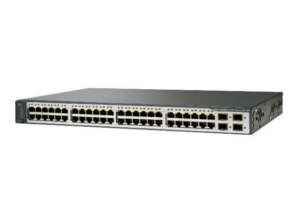 Switch Cisco Catalyst WS-C3750V2-48PS-S - Layer 3 48 portas 10/100 Poe+,  Uplink 4 SFP