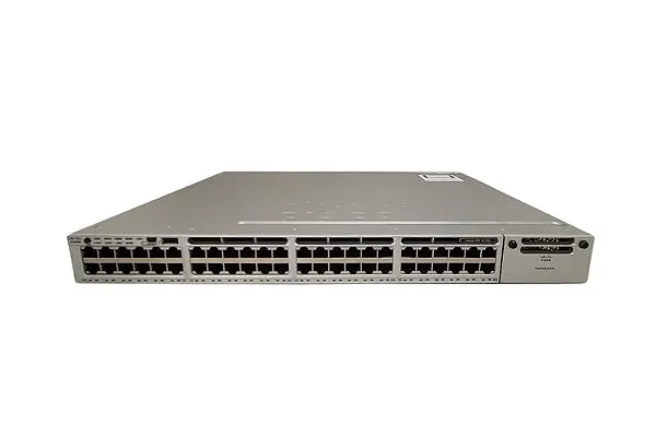 Switch Cisco Catalyst WS-C3850-48P-S - Cisco Catalyst C3850-48P Switch Layer 3 - 48 Portas POE+ ports - IP Base Seminovo com garantia