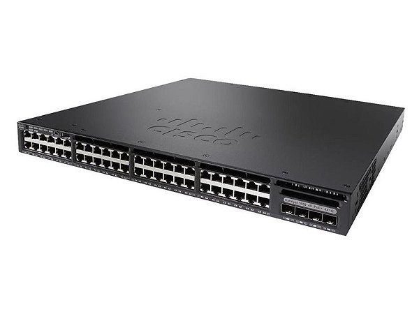 Switch Cisco Catalyst WS-C3650-48PS-S - Cisco Catalyst 3650 48 10/100/1000 Ethernet PoE ports - 4 x 1G Uplinks - Layer 3 switching - IP Base IOS - Managed - seminovo com garantia *Preço válido para empresas de SP com inscrição estadual*