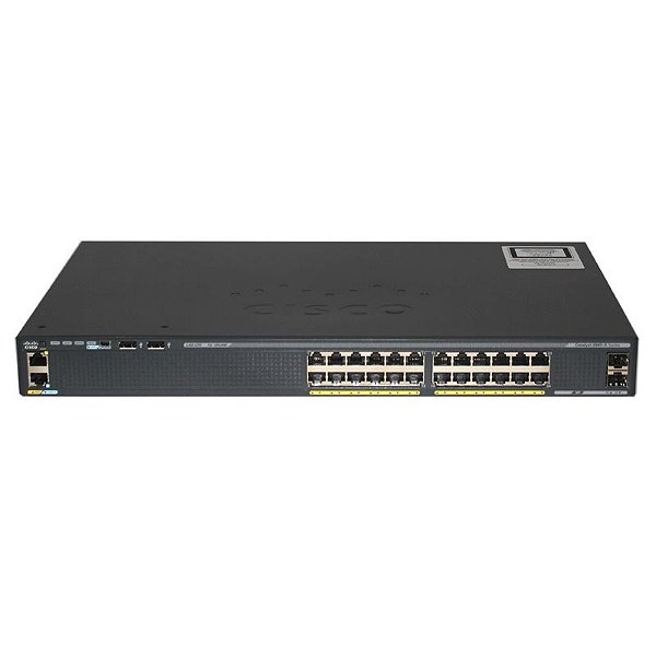 Switch Cisco Catalyst WS-C2960X-24TS-LL - 	 Catalyst 2960-X 24 GigE, 2 x 1G SFP, LAN Lite - seminovo com garantia - *Preço válido para empresas de SP com inscrição estadual*