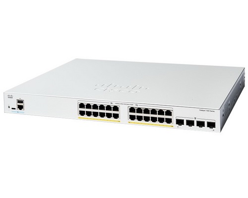 Switch Cisco C1200-24P-4G - CATALYST 1200 24-PORT GE, POE, 4X1G SFP - Substitui o CBS250-24P-4G