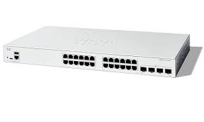 Switch Cisco C1300-24T-4G - CATALYST 1300 24-PORT GE, 4X1G SFP - Substitui o CBS350-24T-4G-BR