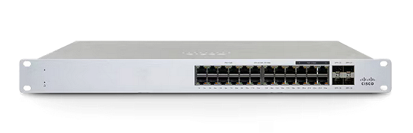 Switch Meraki MS-130-24 - 24x 1 GbE e 4x 1G SFP + Licença Enterprise de 1 ano