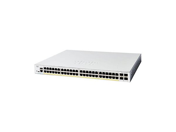 C1300-48FP-4X - Switch Cisco Catalyst 48 Porrtas GbE, Full POE, 4x10G SFP+ - Substitui CBS350-48FP-4X