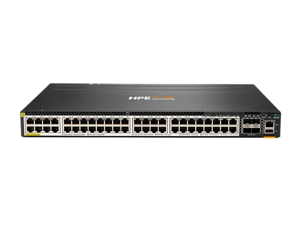 Switch HPE Auba - JL659A - HPE Aruba Networking CX 6300M 48‑port HPE Smart Rate 1/2.5/5GbE Class 6 PoE and 4‑port SFP56