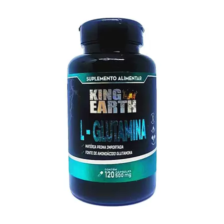 Glutamina - 120 Caps - 500mg - Rei Terra