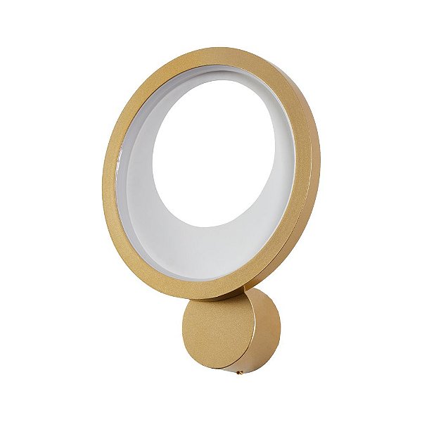 Arandela Led Zahal 15W 3000K Dourado Fosco | Nordecor 2509