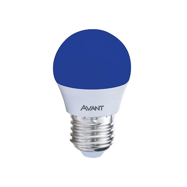 Lâmpada Led Bolinha 4W E27 Luz Azul Bivolt | Avant 168795272