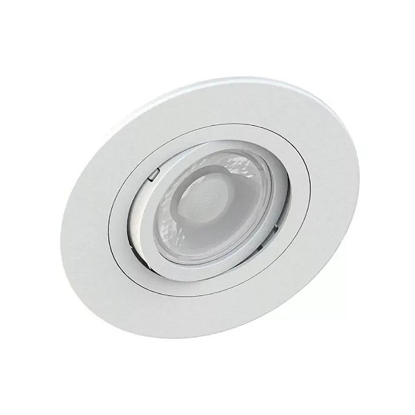 Embutido Dicroica MR16 Redondo Face Plana GU10 Branco | Savevergy SE-330.1033