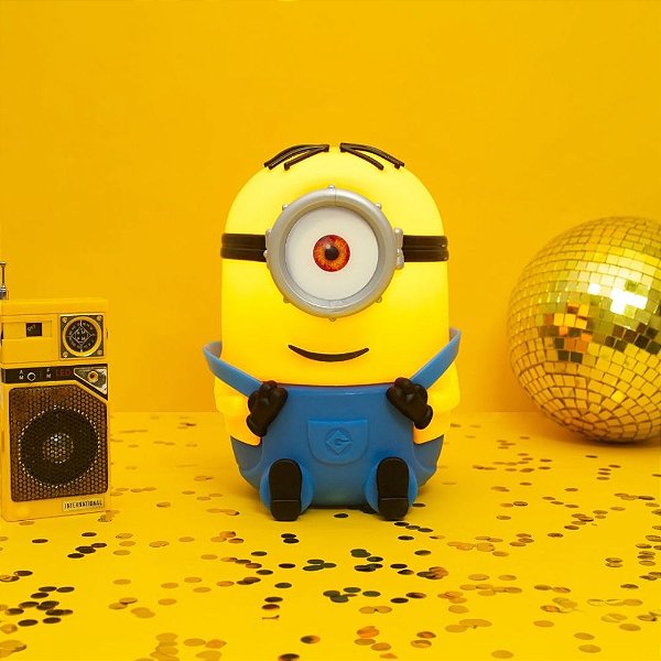 Luminária de Mesa Minions Stuart Polietileno 24x17x18cm | Usare 2967