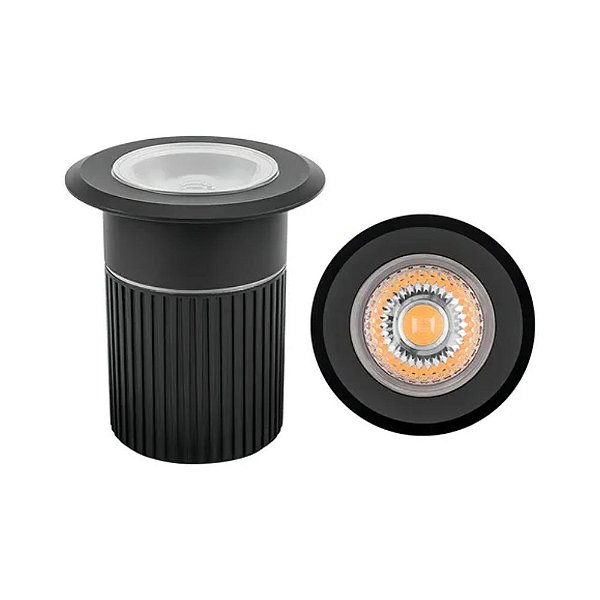 Embutido de Solo Led Focco 30° 3000K 10W Preto | Stella STH7707/30