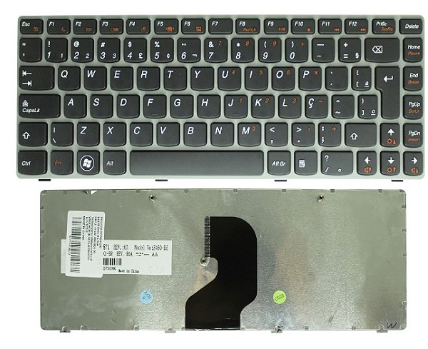 TECLADO LENOVO IDEAPAD Z450/Z460 CINZA