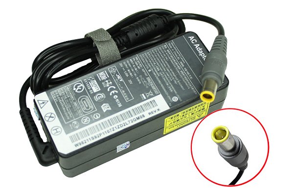 FONTE LENOVO P.REDONDO (7.9x5.5MM)65W 20V 3.2A (B490/T410/T420/T430/Ib1510/X100e/T60/T61/T400/T500/R60/R61)