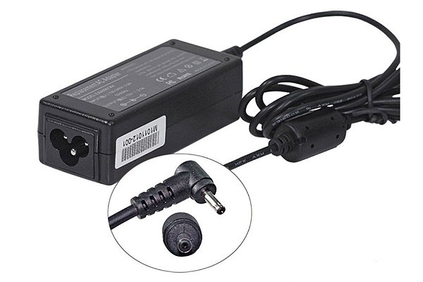 FONTE ASUS P.AGULHA(2.5x0.7MM)40W 19V 2.1A 1015BX/1025C/1201/X101/R103