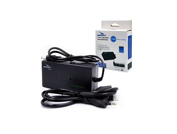 FONTE UNIVERSAL REGULÁVEL PLUGS DIVERSOS P/ NOTEBOOK  (D-RR100) KNUP