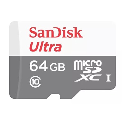 CARTÃO DE MEMÓRIA MICRO SANDISK 64GB CLASS 10