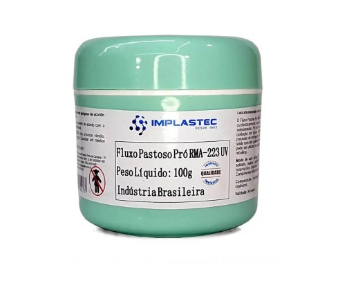 FLUXO DE SOLDA PASTOSO UV 100G (RMA-223) IMPLASTEC