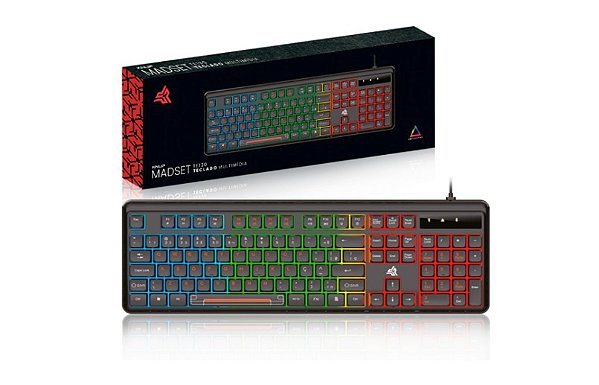 TECLADO GAMER COM FIO USB E ILUMINAÇÃO RGB (KP-TE130) KNUP