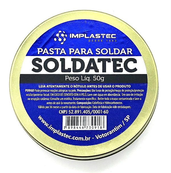 PASTA PARA SOLDAR SOLDATEC 50GR IMPLASTEC