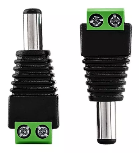 KIT COM 10 CONECTOR ENTRADA FONTE PARA CÂMERA