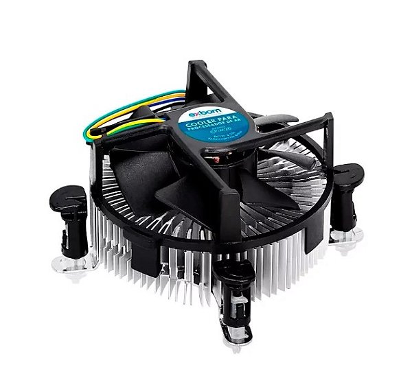 COOLER FAN PROCESSADOR CPU LGA 775/1151/1155/1156/1150 (CP-M20) EXBOM