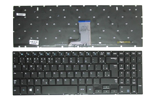 TECLADO SAMSUNG NP670Z5E PRETO S/ MOLDURA/BACKLIGHT