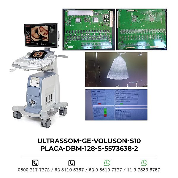 ULTRASSOM GE VOLUSON S10 PLACA DBM 128 S 5573638-2