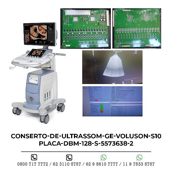 CONSERTO DE ULTRASSOM GE VOLUSON S10 PLACA DBM 128 S 5573638-2