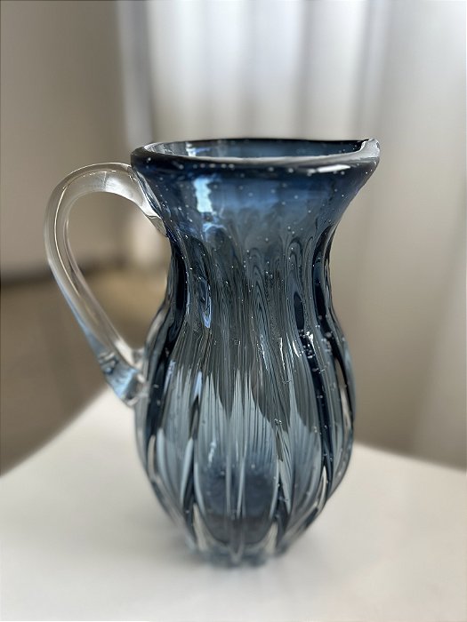 Jarra de Vidro Italy Murano Azul 800ml