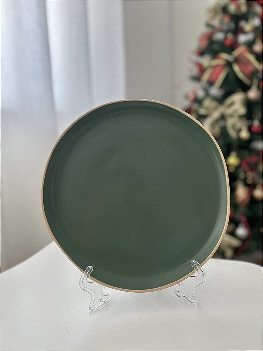 Conjunto pratos rasos vivant verde 6 peças