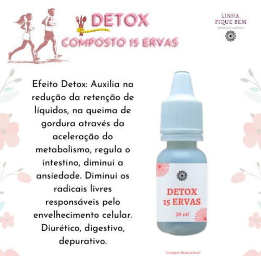 Detox 15 Ervas Emagrecedor Termogênico