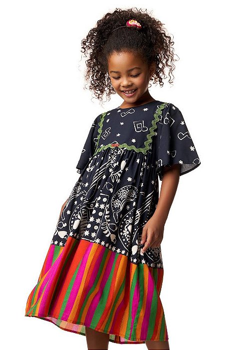 Vestido Midi Cantigas Teen
