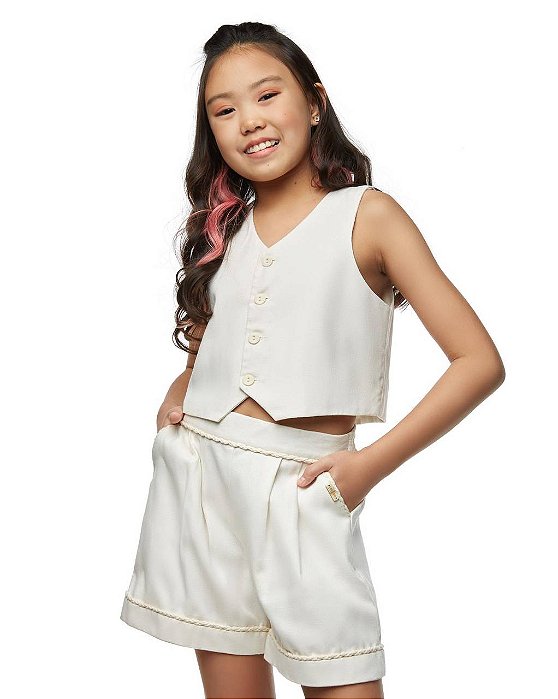 Conjunto Shorts E Colete Lençóis Maranhenses