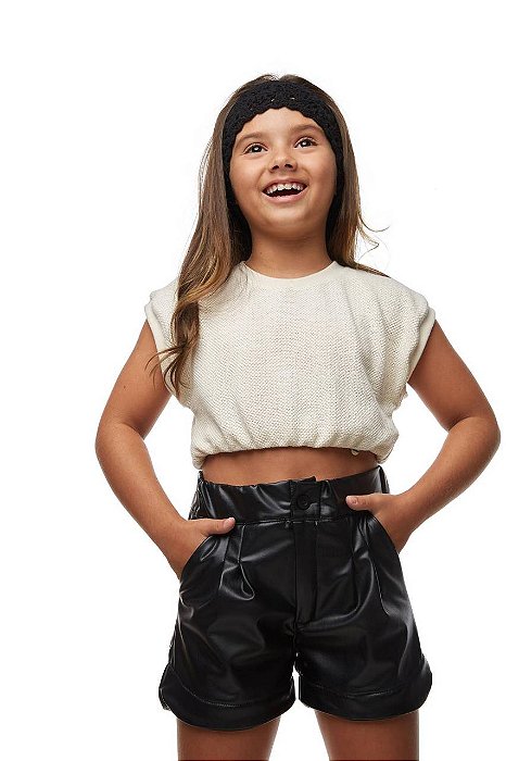 Shorts Fashion Leather Kids