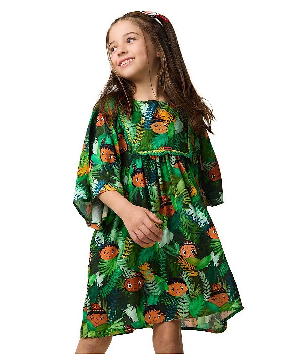 Vestido Com Crochê Amazonia