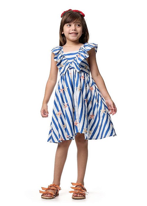 Vestido Estrela Do Mar Kids