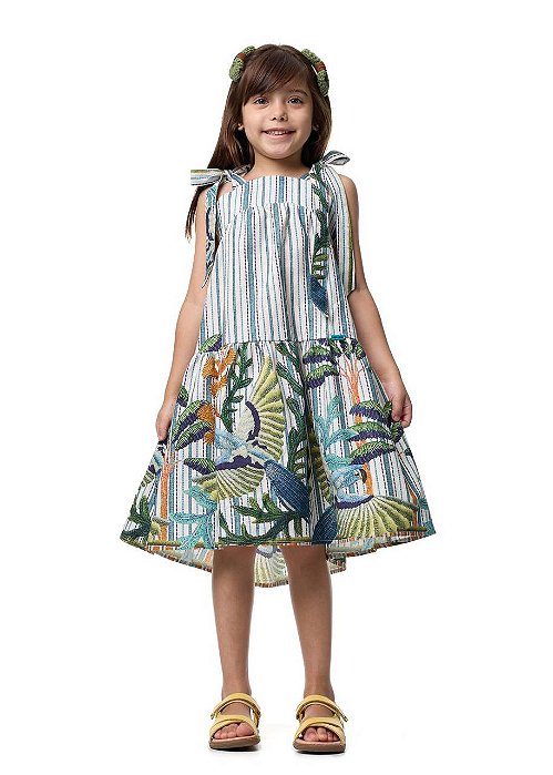 Vestido Midi Arara Azul Kids