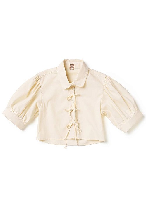 Camisa Cropped Lacinhos Teen