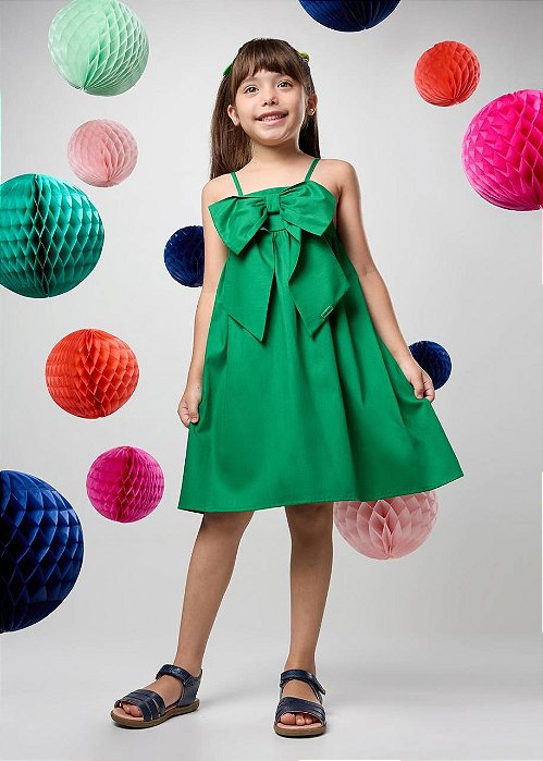 Vestido Curto Laço