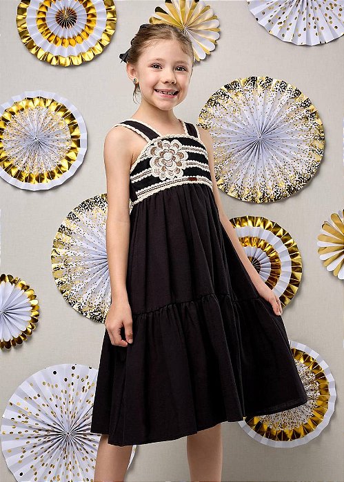 Vestido Boho Preto