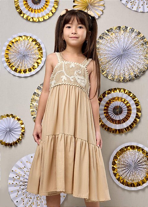 Vestido Lual Bege
