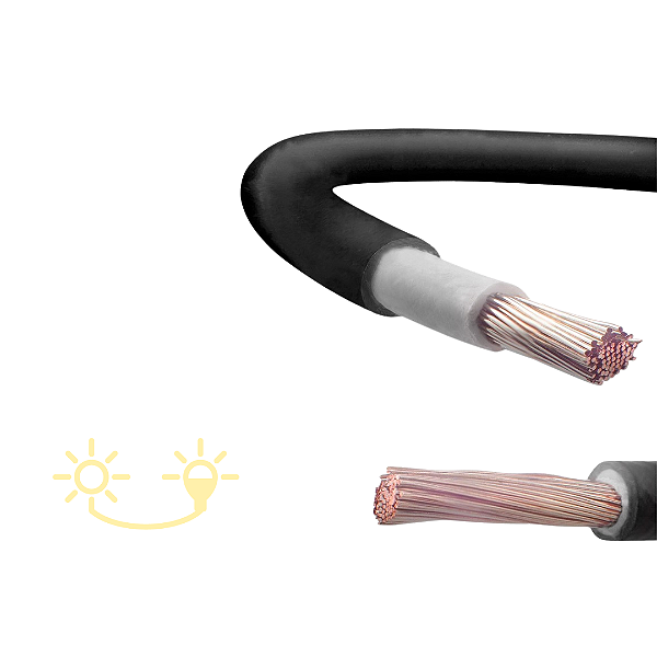 CABO SOLAR 4MM PRETO 25MT