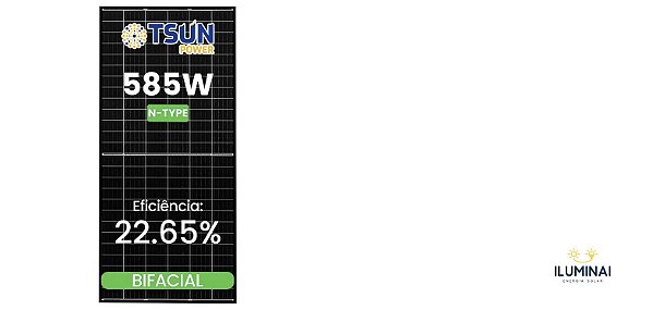 MODULO 585W N-TYPE TSUN BIFACIAL 30MM