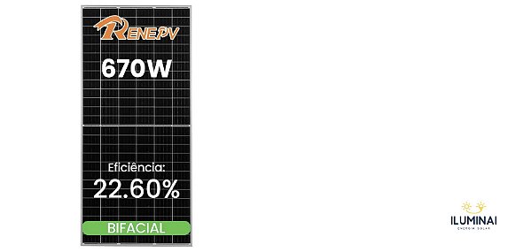 MODULO 670W RENEPV BIFACIAL 30MM