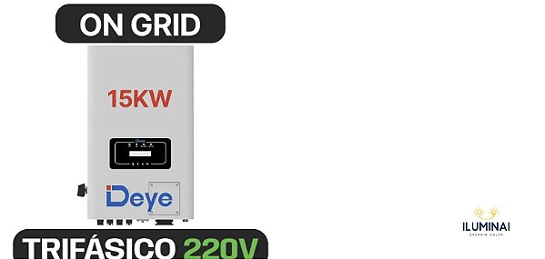 INVERSOR DEYE AFCI 15KW ON GRID 220V 2MPPT