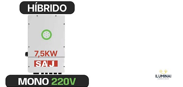 INVERSOR SAJ MONO HIBRIDO 7.5KW-H2 220V 2MPPT