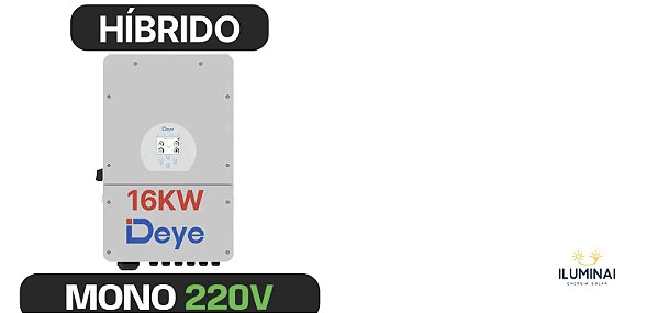 INVERSOR DEYE MONO HIBRIDO 16K 220V 2MPPT