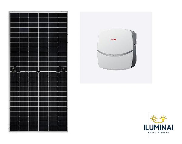 KIT SOLAR 3,00 kWp - Inversor SAJ 3kW - 5 Modulos 600W