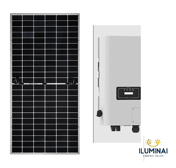 KIT SOLAR 6,00 kWp - Inversor DEYE 6kW - 10 Modulos 600W
