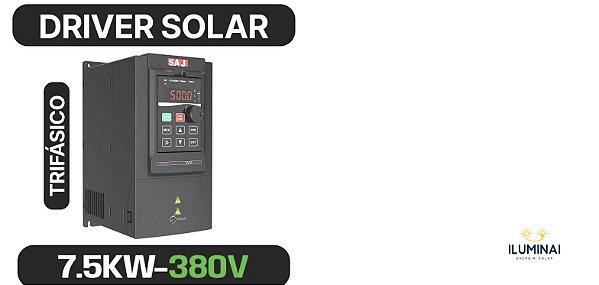 DRIVER SOLAR SAJ TRIFÁSICO 7.5KW 380V